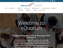 Tablet Screenshot of equorum.com